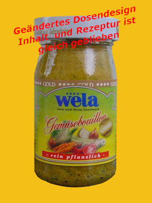 Wela-Gold Gemüsebouillon Paste, 1/2 Glas