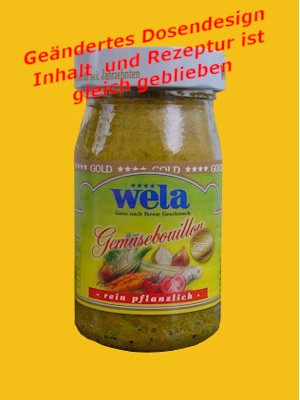 Wela-Gold Gemüsebouillon Paste, 1/4 Glas