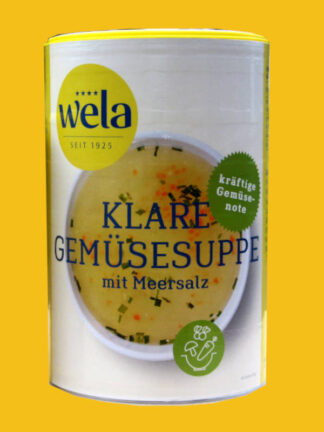 Klare Gemüsesuppe mit kräftiger Gemüsenote und Meersalz gekörnt 1/1 Dose