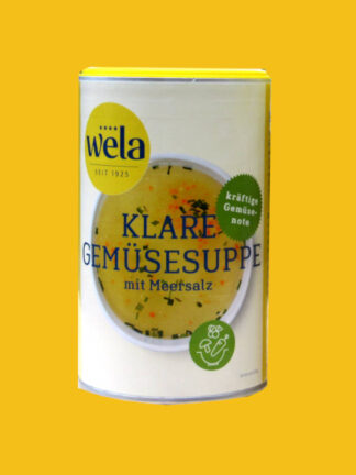 Klare Gemüsesuppe mit kräftiger Gemüsenote und Meersalz gekörnt 1/2 Dose