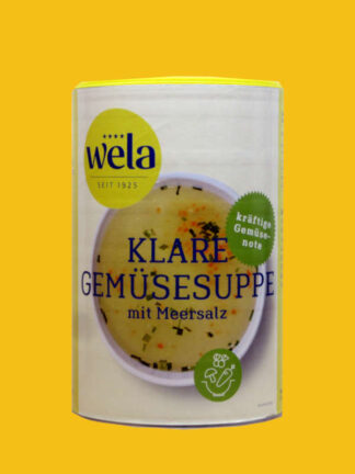 Klare Gemüsesuppe mit kräftiger Gemüsenote und Meersalz gekörnt 1/2 Dose