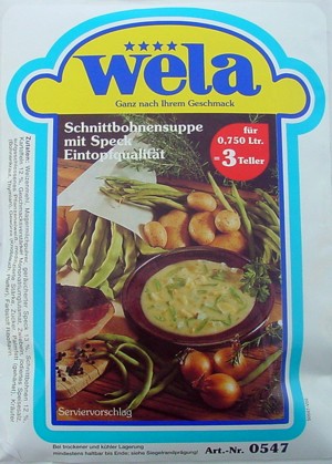 Schnittbohnensuppe-Eintopfqualität