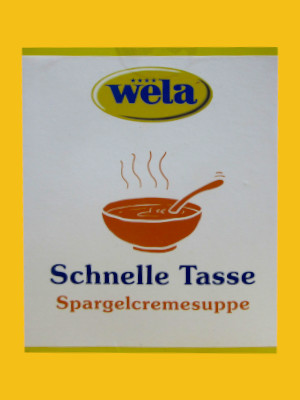 Spargelcremesuppe, Schnelle Tasse