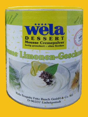 Mousse Limonen Geschmack