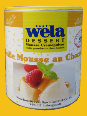 Weiße Mousse au Chocolat