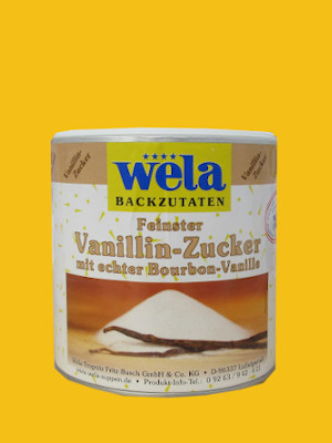 Feinster Vanillin-Zucker mit echter Bourbon-Vanille