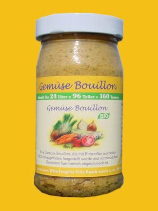 Bio Gemüse Bouillon Paste 1/2 Glas