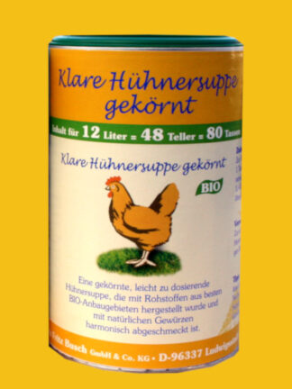 Bio Klare Hühnersuppe gekörnt