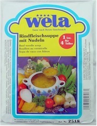 Rindfleischsuppe mit Nudeln