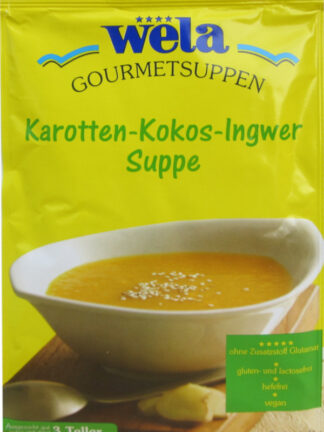 Gourmet Karotten-Kokos-Ingwer Suppe