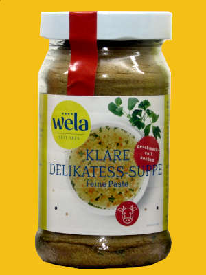 Wela Klare Delikatess-Suppe „classic“ Paste 1/2 Glas