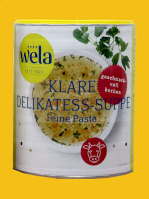 Wela Klare Delikatess-Suppe „classic“ Paste 1/1 Dose