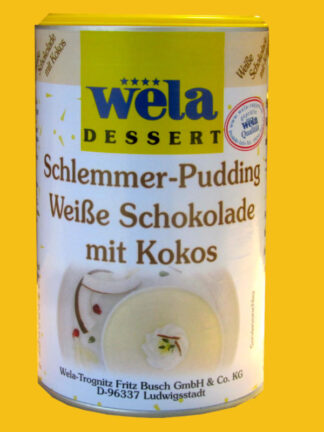Schlemmer-Pudding Weiße Schokolade mit Kokos