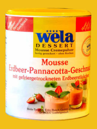 Mousse Erdbeer-Pannacotta-Geschmack